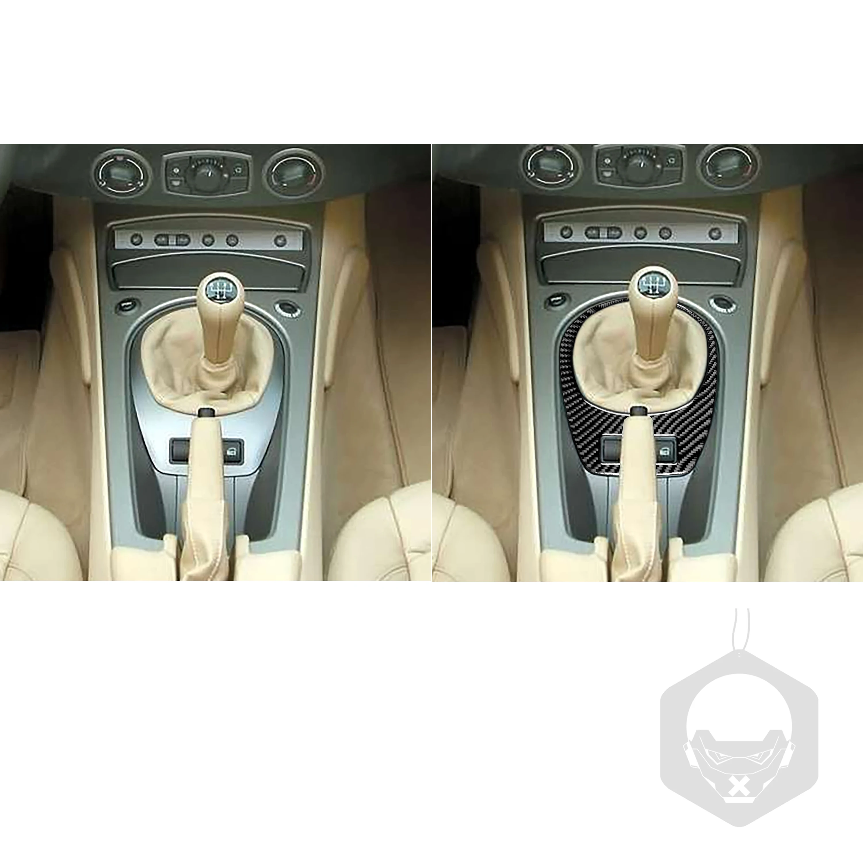 Для BMW Z4 E85 2003-2008 углеродного волокна наклейки Черный Цвет Шестерни рамка коробки
