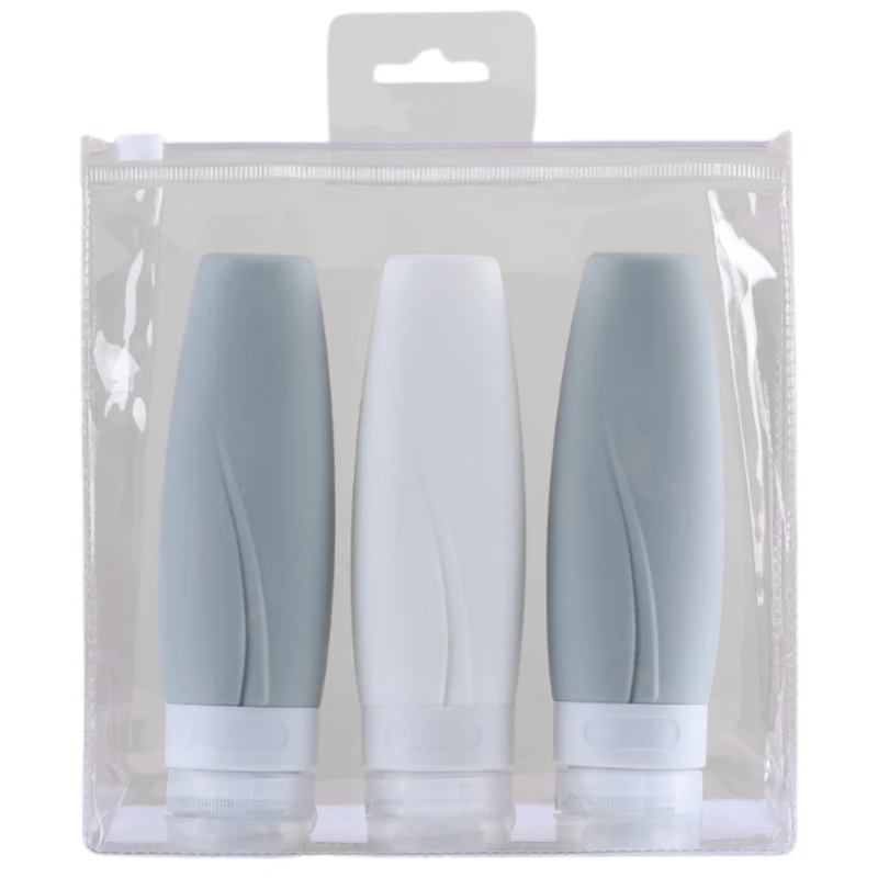 

Silicone Travel Bottles Leak Proof Squeezable Refillable Travel Accessories Portable Toiletries Containers Travel Size Cosmetic