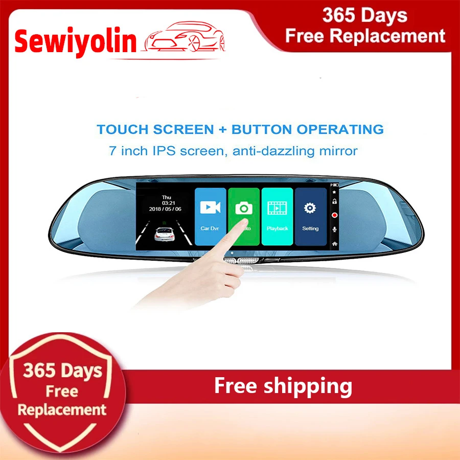 

Car Electronic Accessories Mirror Recorders Video Recorder Dash Cam 4k Black Box Rear Camera DVR Night Vision Adas IPS 1080P