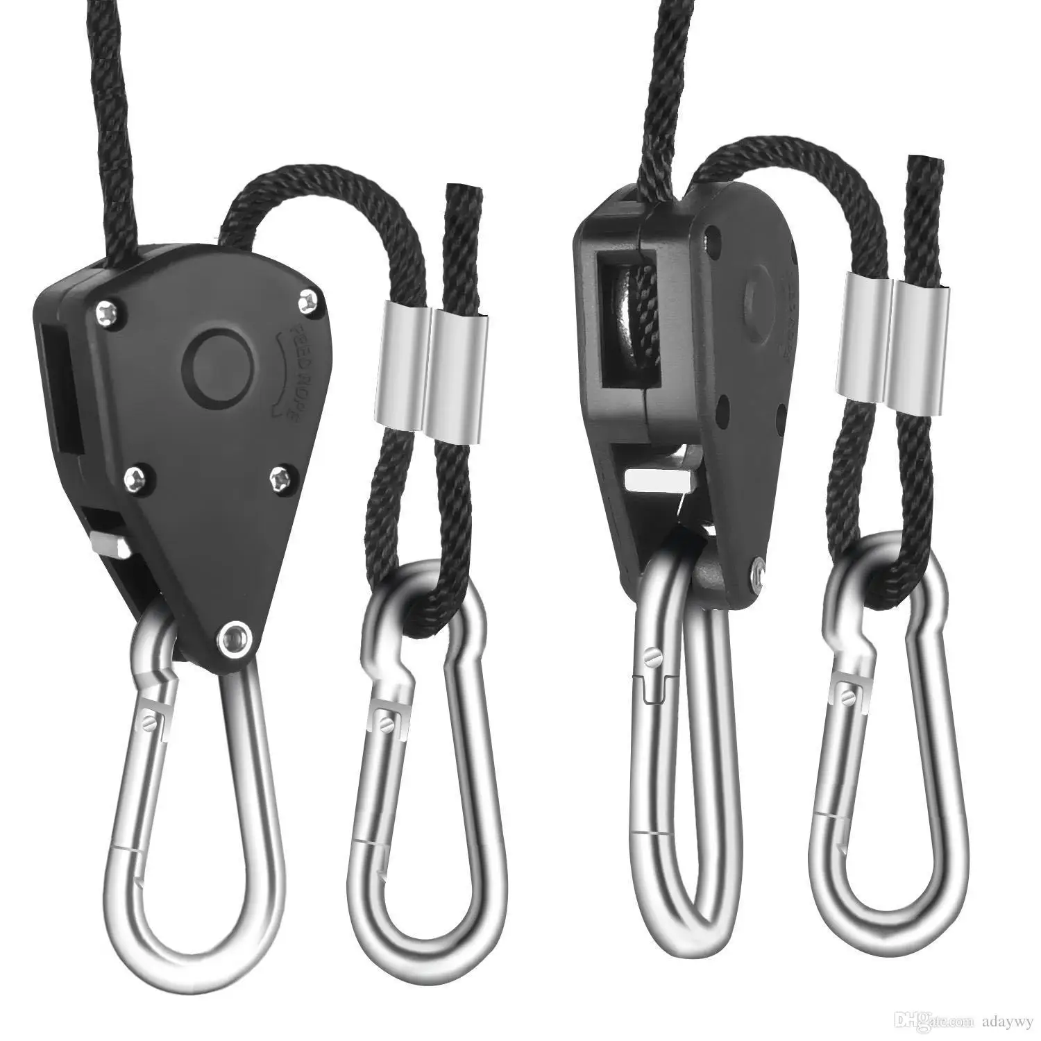 

WorthWhile A Pair Camping Hiking Pulley Rope Ratchet Hanger Outdoor Tools EDC Survival Equipment Tent Light Hanging Hook