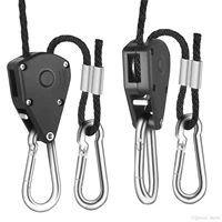worthwhile a pair camping hiking pulley rope ratchet hanger outdoor tools edc survival equipment tent light hanging hook