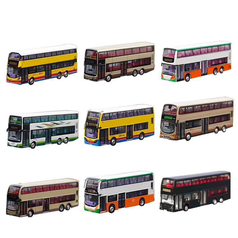 1/120 Hong Kong KMB Citybus NWFB Double-decker bus Vol MAN Dennis alloy die-cast car model High-end collection decoration gift