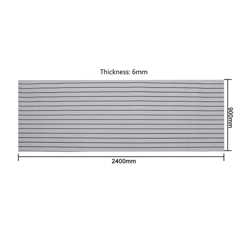 Настил для лодки, серый настил из пеноматериала ЭВА, 2400x900x6 мм, настил из искусственного тика для RV, яхты, автомобиля, Декоративный Напольный коврик, самоклеящийся