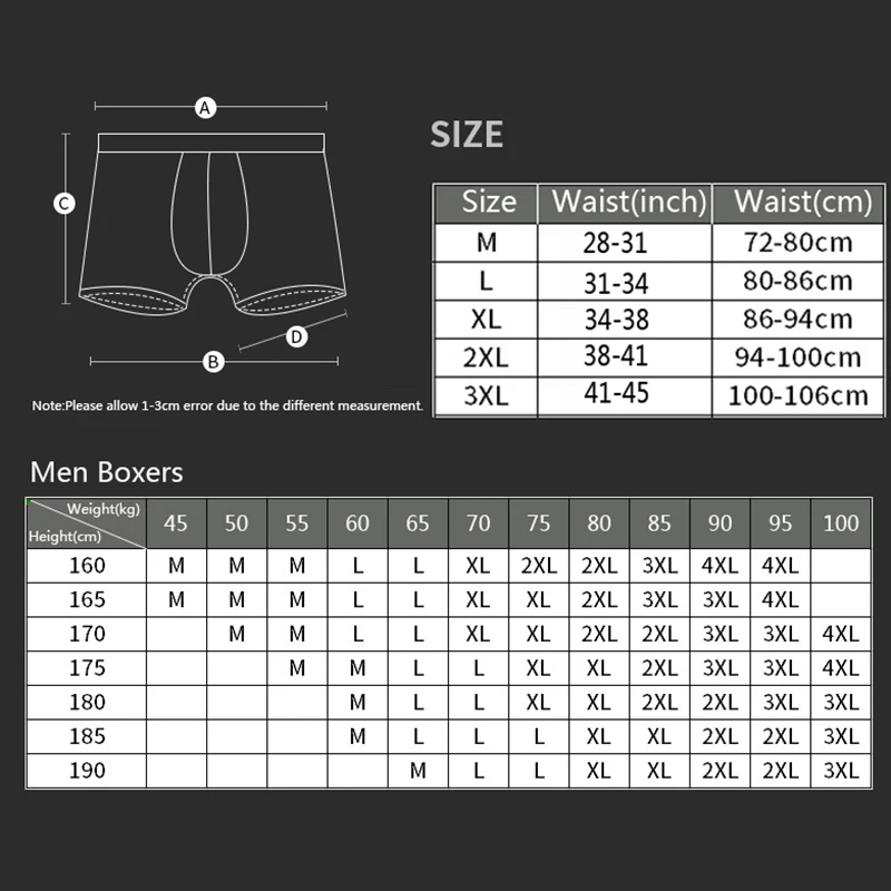 

New Fashion Men's Boxers Shorts Male Long Underpants Solid Color Sexy Bikini Mans Underwear U Convex Pouch Shorts