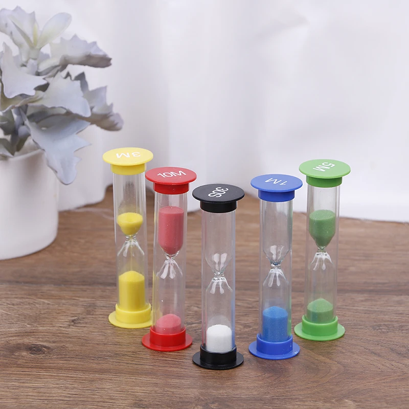 5 шт. 30 сек/1 /3 /5 /10 минут настольные часы детские подарки милый цвет яркий песок