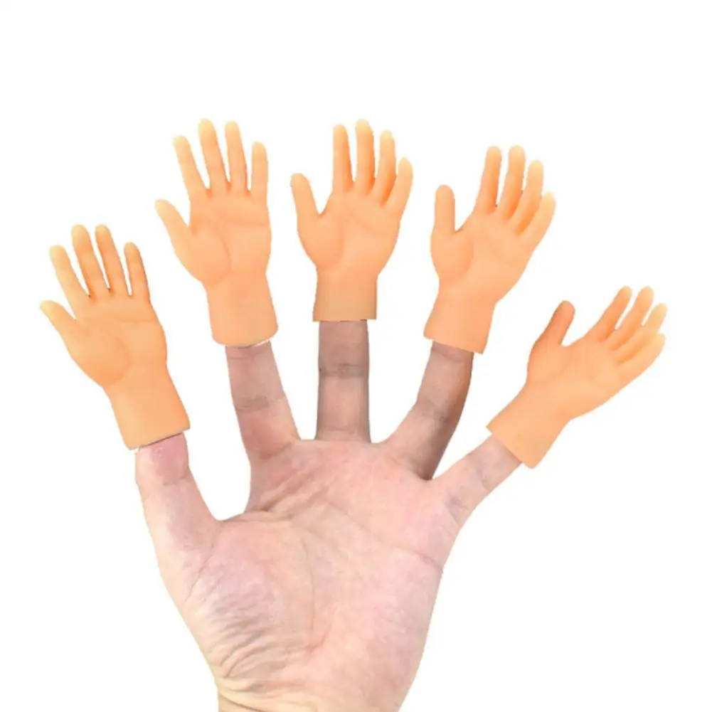 

2 шт. Новинка забавная игрушка на палец левая рука правая рука модные руки новый набор на два пальца экзотические игрушки куклы на палец V8X7