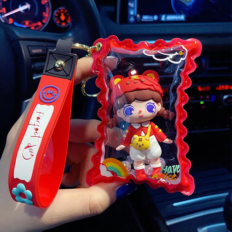 

Креативный мультяшный брелок с красивой тигровой девушкой модные аксессуары для друзей брелок для ключей Милая женская сумка кулон изыска...