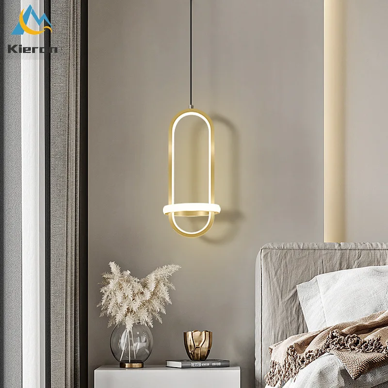 

Modern Minimalist High-light Acrylic LED Chandelier Restaurant Bedroom Bedside Lamp Bar Pendant Lights Room Decor Pendant Lamps