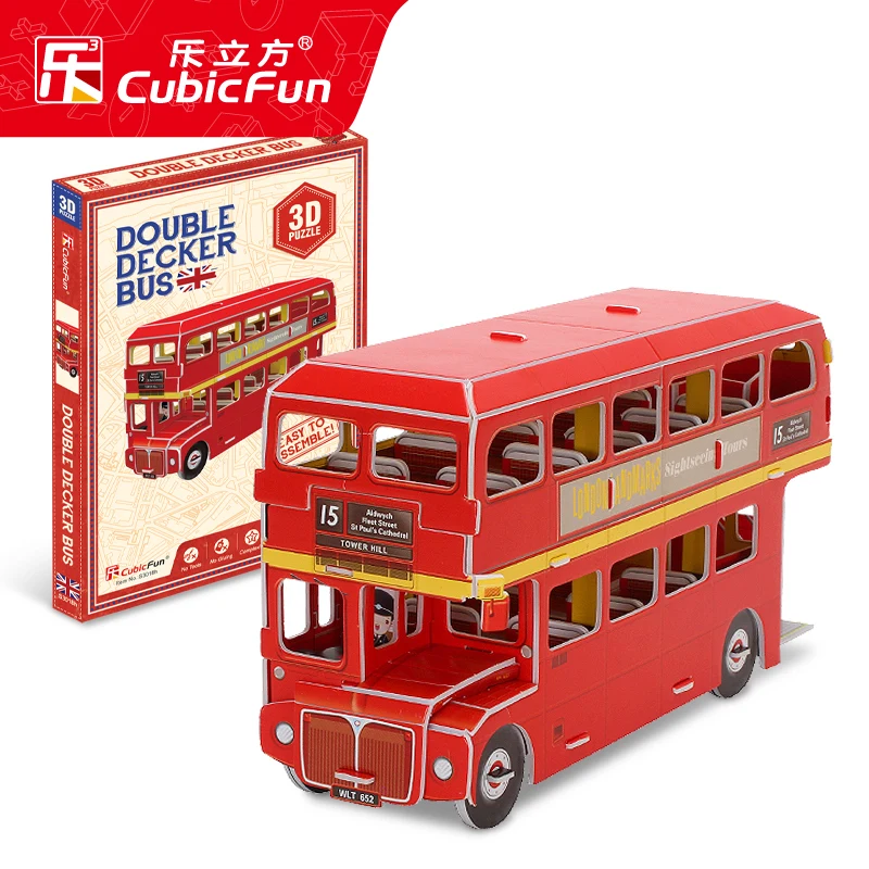 

New Year 3d Puzzle Paper Game Building Big Smart Games for Kids and Adults Rompecabezas Para Adultos Leisure Toys OO50PT