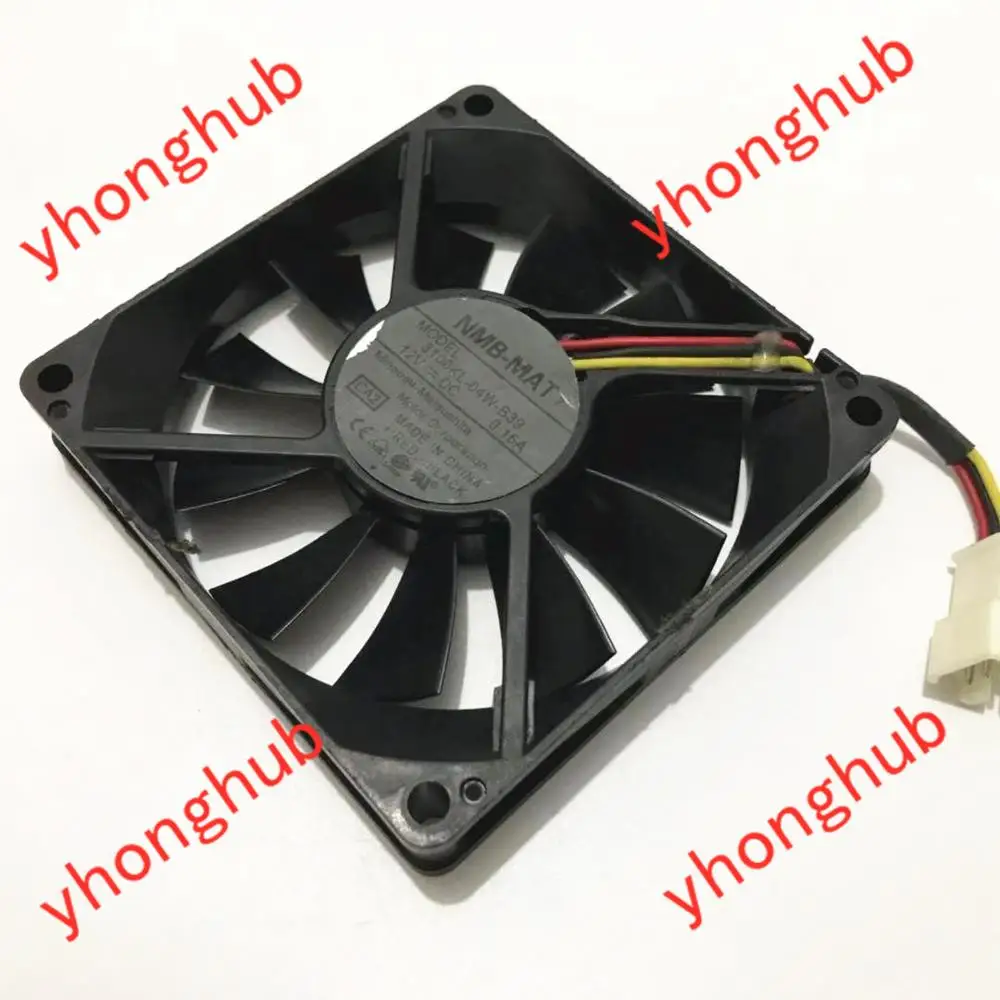 NMB MAT 3106KL 04W B39 CA2 Сервер охлаждающий вентилятор DC 12V 0.16A 80X80X15mm 3 жильный|fan dc|square fanfan dc