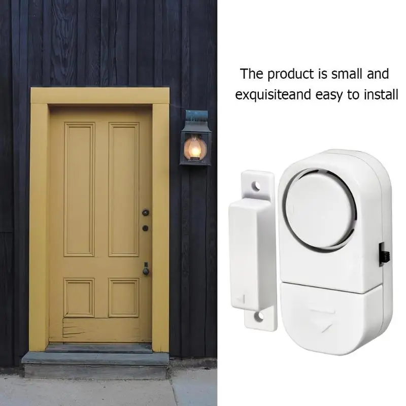 

Wireless Home Window Door Burglar Security Alarm System Magnetic Sensor Magnetically Controlled Anti-theft Device for Shop Store