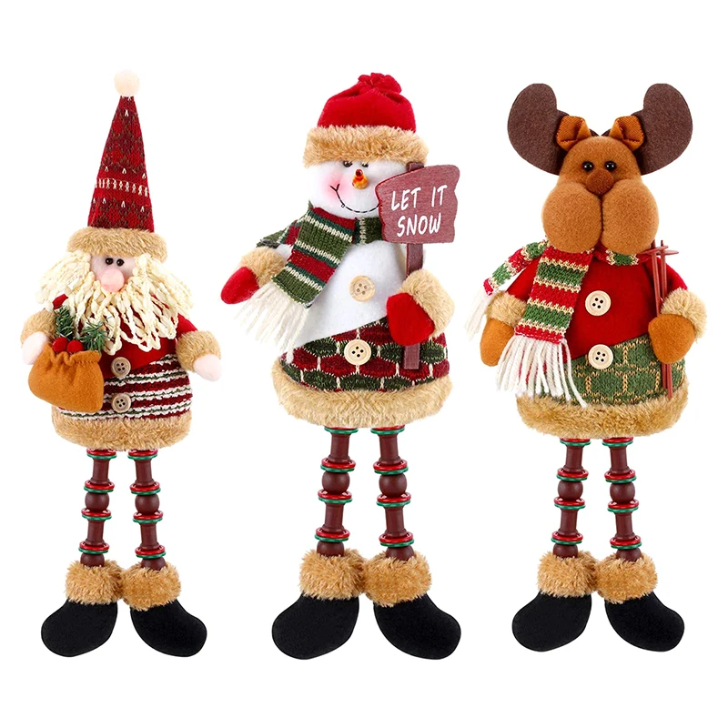 1 шт. декоративная кукла с бусинами в виде Санта Клауса лося снеговика|Кулоны и