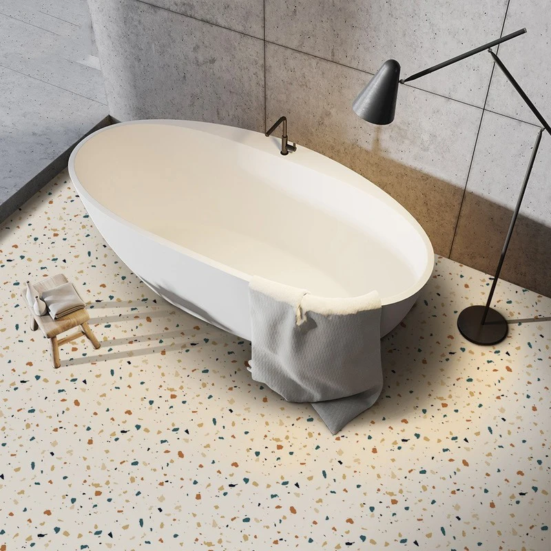 terrazzo pvc waterproof self adhesive wallpaper for living room kids bedroom decor wall sticker kitchen cabinet contact paper free global shipping