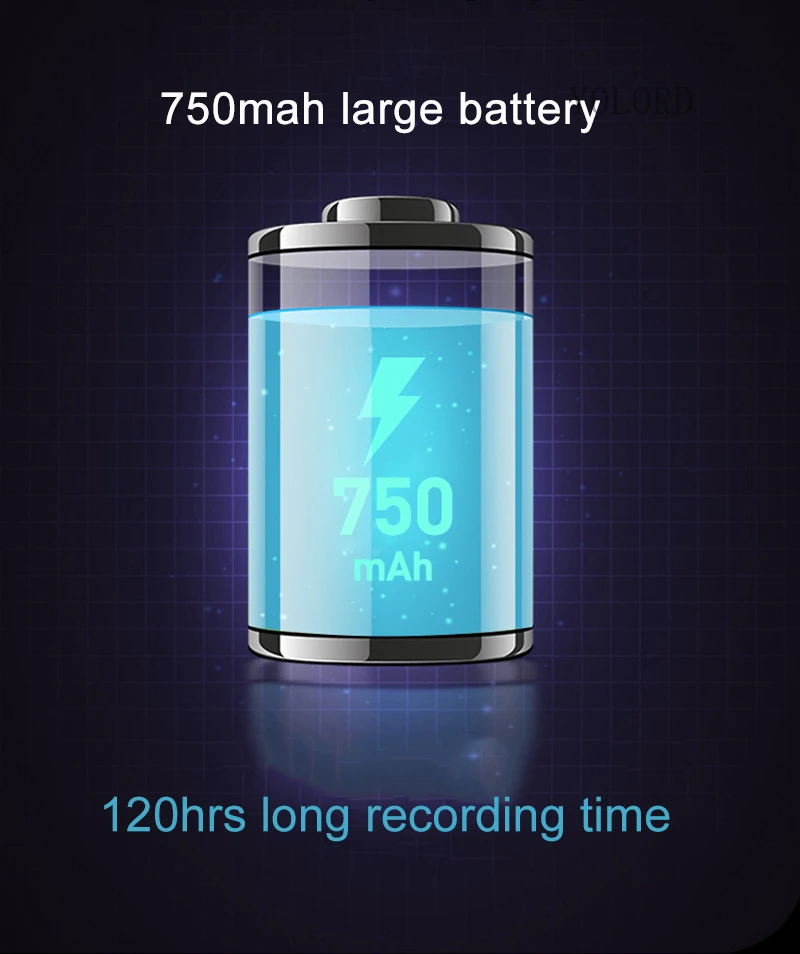Тонкий тонкий диктофон с тонкой картой профессиональный мини-диктофон