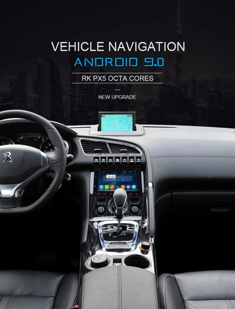 LJDA Android 9,0 Автомобильный мультимедийный плеер для peugeot 3005 3008 5008 Partner Berlingo Стерео gps Навигация DVD CD 2 Din автомагнитола