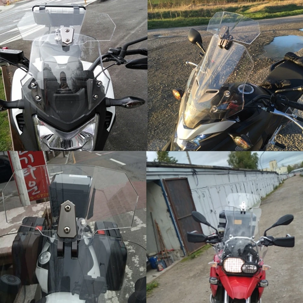 

Motorcycle Wind Deflector Windscreen Windshield for BMW r 1200 gs honda vfr 800 Yamaha kawasaki versys 650 Triumph Benelli