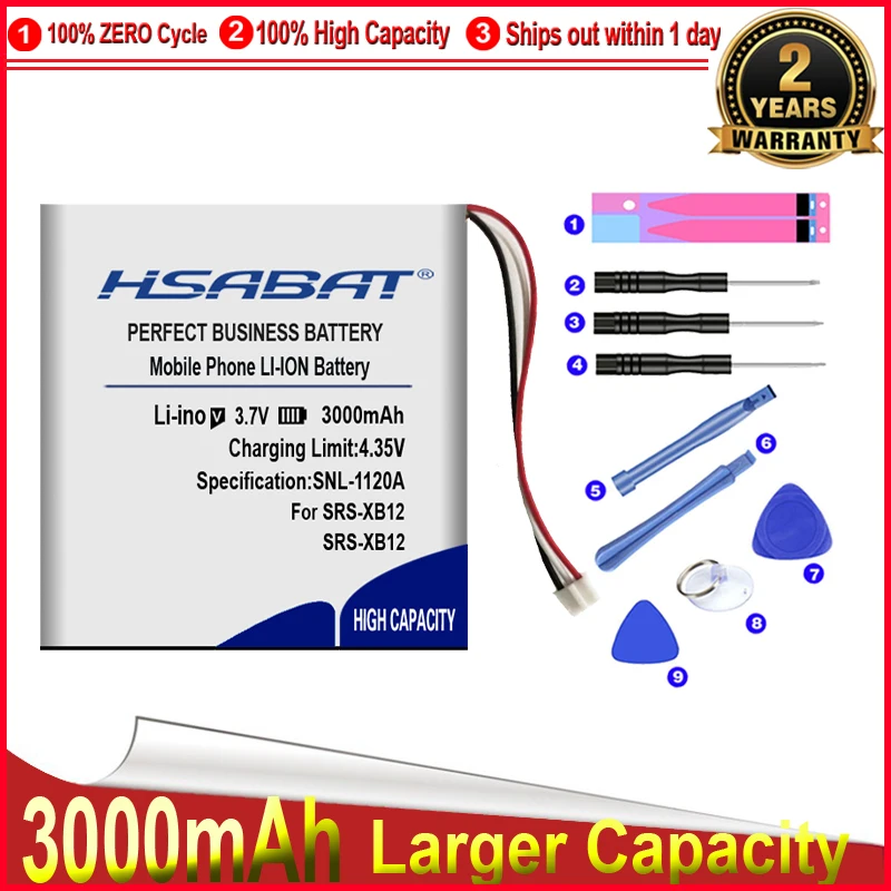 Аккумулятор HSABAT 0 цикл 3000 мА · ч SF-08 для Sony SRS-XB10 SRS-XB12 высокое качество запасной