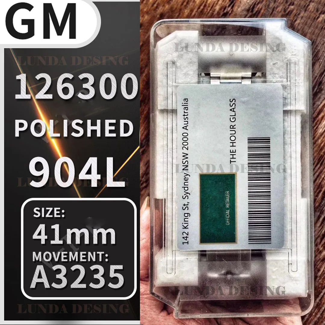 

Men's Mechanical Watch 41MM Date 126300 GMF 1:1 Best Edition Polished Bezel Gray Dial Stick 904L SS Bracelet A3235