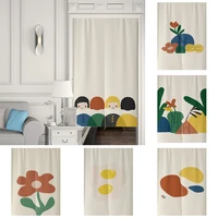 japanese door curtain noren colorful abstract painting fengshui curtains kitchen bedroom decorative linen door curtains custom