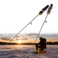 zhao 4 ultralight winter ice fishing rod portable winter ice fishing rod spinning casting ice winter fishing pole tackle