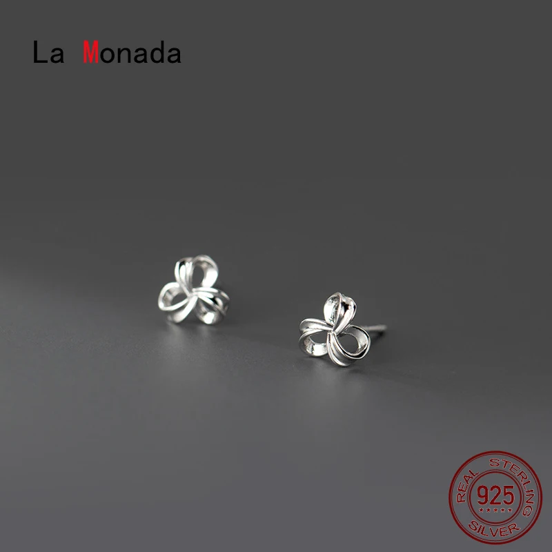 

Женские серьги-гвоздики из серебра 925 пробы, с тремя листьями