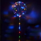 Многоразовые светящиеся светодиодные прозрачные круглые Пузырьковые украшения, украшения вечерние ринки, свадьбы, дня рождения, вечеринки, Детские светильник ящиеся воздушные шары