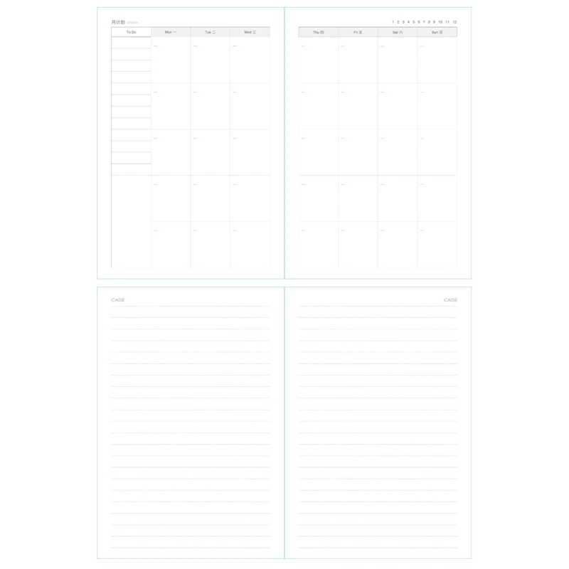 

B6 Suede Travel Notebook w/ Combination Lock Password Star Agenda Diary Journal