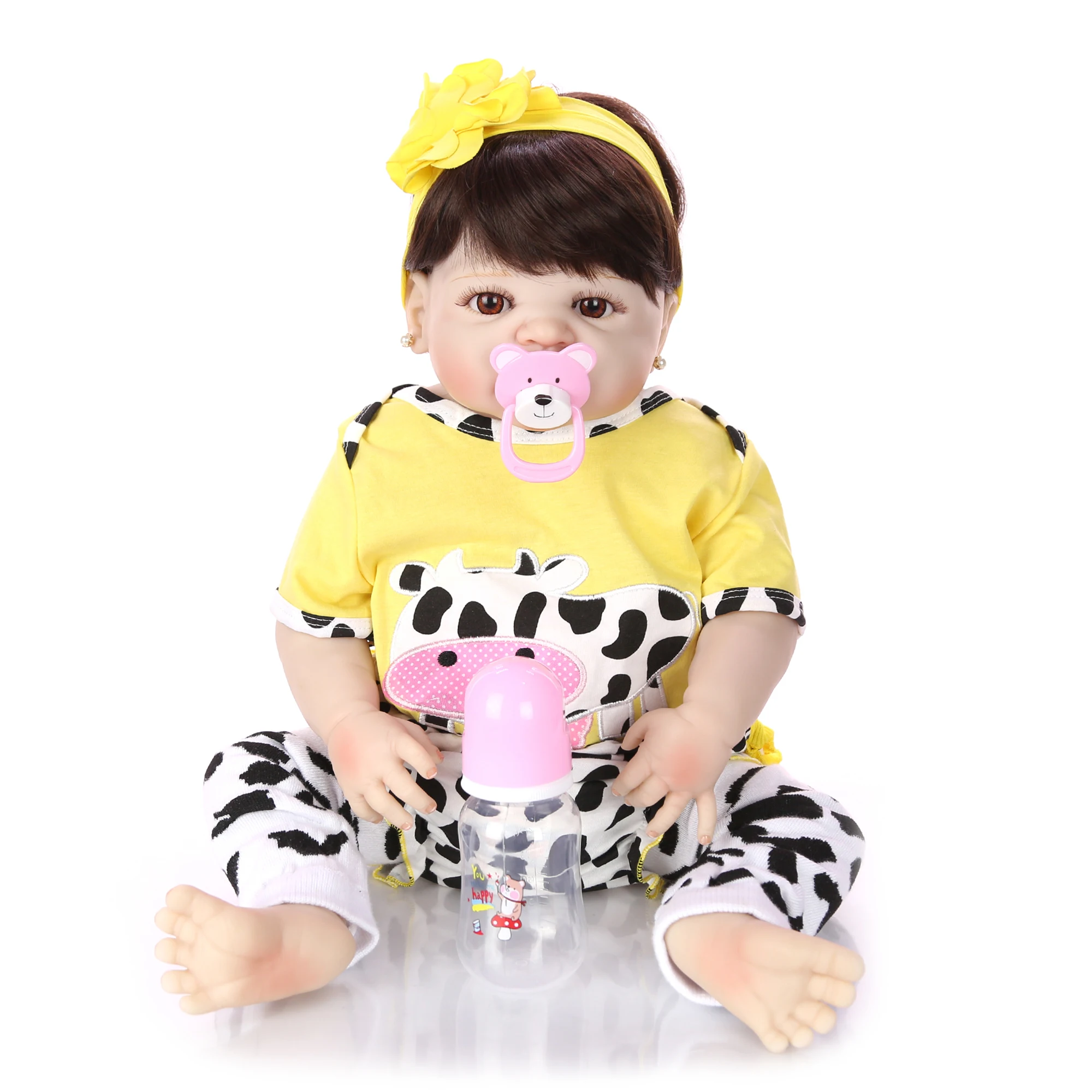 57 см Reborn Baby Dolls полное тело силикон 23 ''реалистичные дети кукла игрушка для малыша как настоящая Boneca возрожденная менина подарки