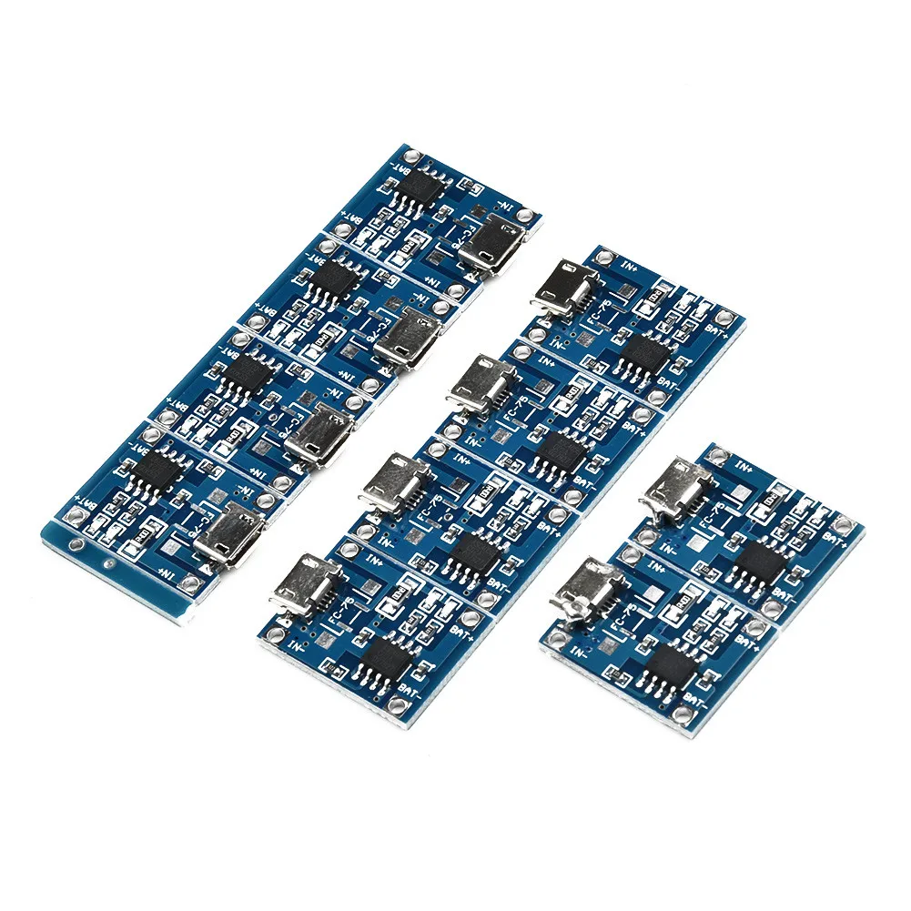 10 * TP4056 Micro-модуль зарядного устройства USB 1A 18650 литиевая батарея зарядная плата
