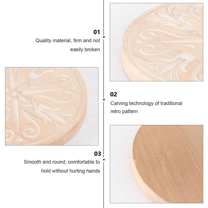 

1pc Nordic Style Wood Carved Decorative Coasters Wedding Party Table Coasters Kitchen Table Decoration Accessories