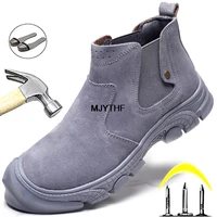 puncture proof safety shoes men indestructible shoes outdoor hiking shoes construction work shoes sneakers male welder boots