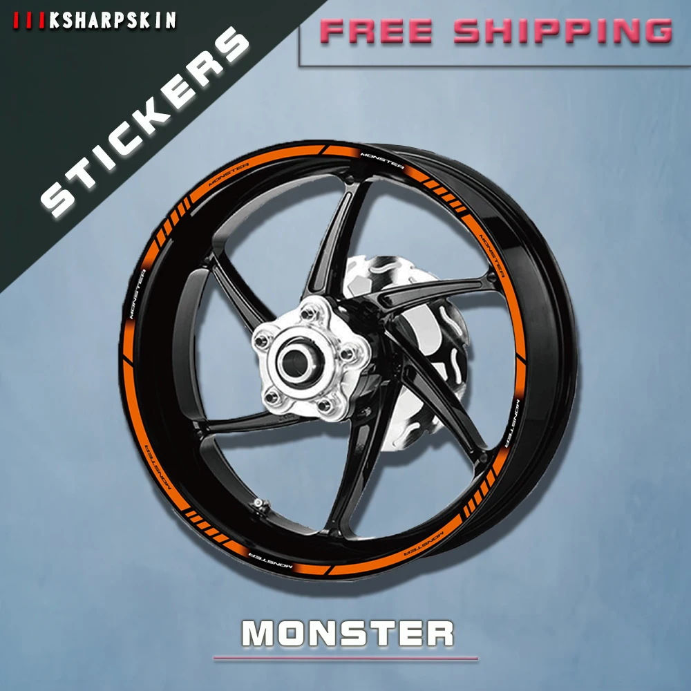 

New sale of reflective stickers for motorcycle inner wheels for DUCATI MONSTER