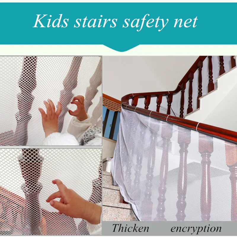 

Baby Fence 2M 3M Balcony Decoration Net Thickened Hard Mesh Protection Rail Kids Stairs Safety Net