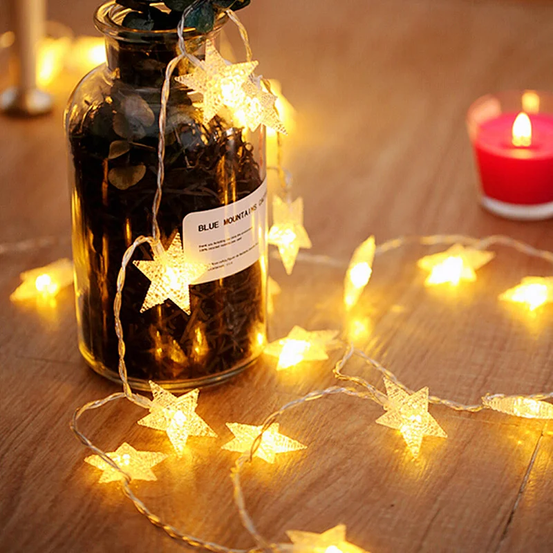 

Led Lights Fairy Lights Star Light String Twinkle Battery Powered Garland Christmas Decoration Garden Decoration Outdoor Navidad
