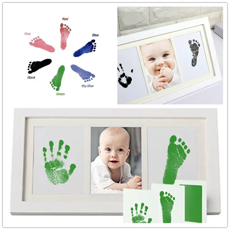 Нетоксичный уход за малышом ручная печать набор для отпечатка ступней сувениры