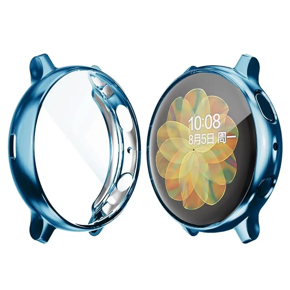 

Silicone Case For Samsung Galaxy Watch Active 2 44mm 40mm Hd Full Screen Protection Cover Cases