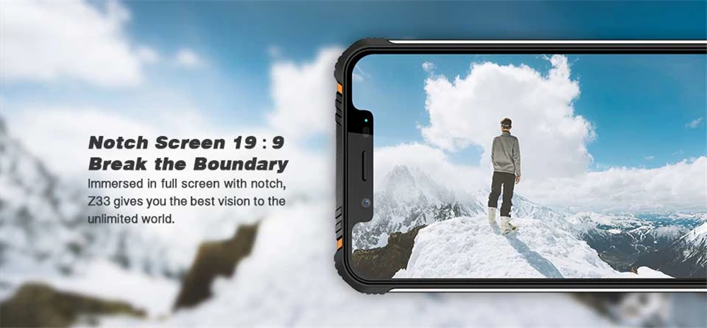 HOMTOM ZOJI Z33 Rugged Mobile Phone MT6739 1.3GHZ Quard Core 3GB 32GB 4600mAh 5.85Inch Dual sim Android 8.1 OTA OTG Face Unlock