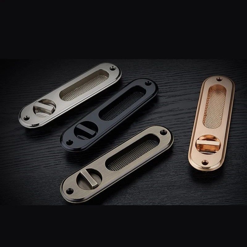 Скрытые ручки из цинкового сплава для раздвижного дверного замка межкомнатных