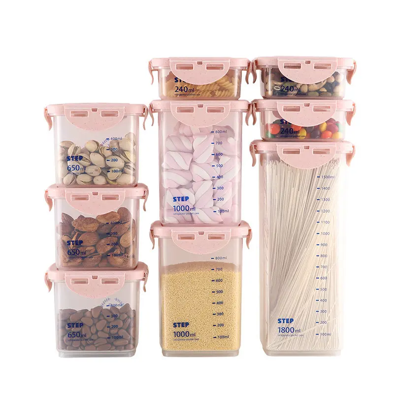 Пищевая бутылка для хранения макаронных изделий 7/9 набор упакованный ящик лапши