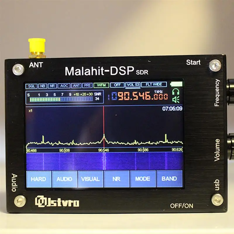 

50Khz-2GHz Register Code Malachite SDR Radio Malahit DSP SDR Receiver Support Online DFU Update Firmware Antenna USB Cable