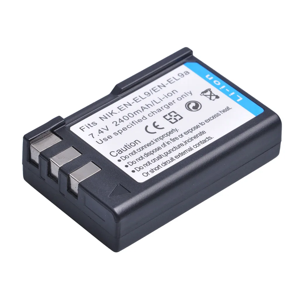 Аккумулятор ENEL9 EN-EL9 EN EL9 EL9a для цифровой камеры Nikon EN-EL9a D40 D60 D40X D5000 D3000 2400 мАч 1 шт. |