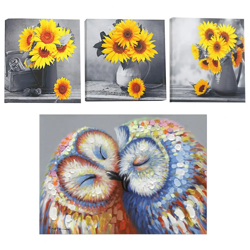

1 Set Fancy Wall Art Poster Wear-resistant 2 Styles Wall Art Picture Wall-mounted Elegant Art Poster