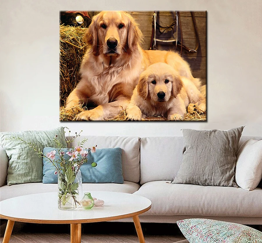 Алмазная картина FUYUN с собаками 5D алмазная вышивка распродажа картины стразы