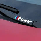 Металлическая Эмблема, автомобильные декоративные наклейки, светоотражающие наклейки на автомобильные стеклоочистители для BMW Power Performance M M3 M5 X1 X3 X5, автомобильные аксессуары