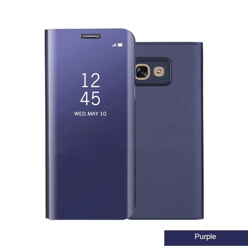 Умный прозрачный зеркальный чехол для samsung Galaxy S9 S8 Plus S6 S7 Edge Note 8 для samsung A3 A5 A7 J3 J5 J7