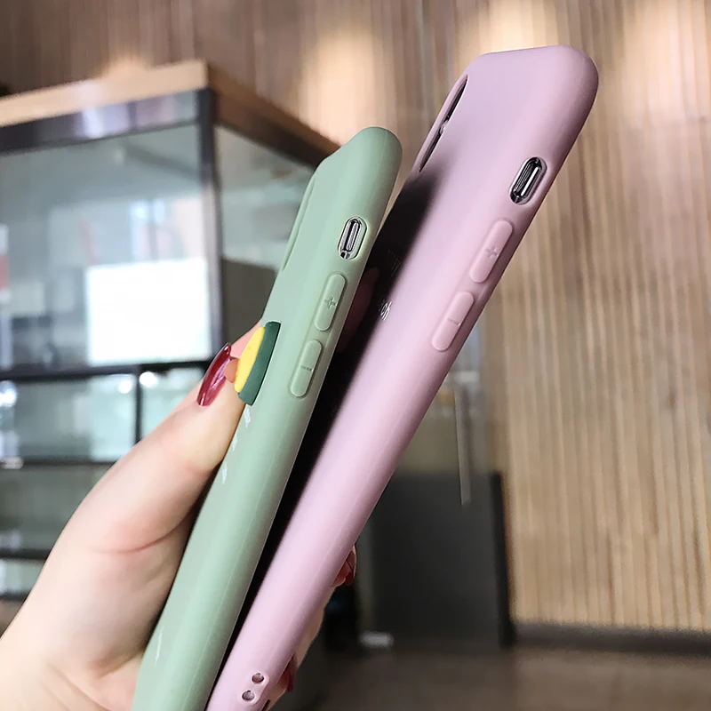 Lovebay милый 3D узор чехол для телефона для iPhone 11 Pro XS Max XR X 8 7 6 6S Plus 11 милый фруктовый авокадо Мягкий ТПУ, конфетный задний Чехол