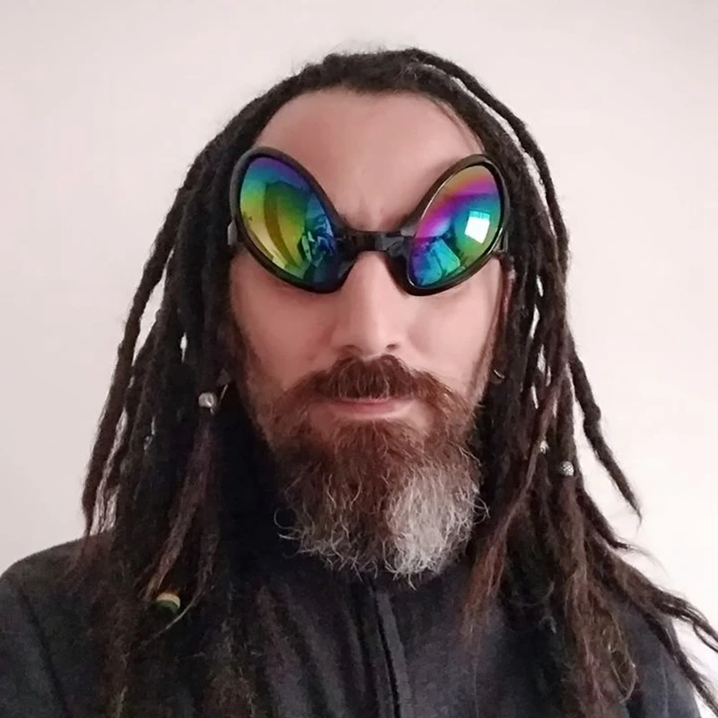 Женские черные солнцезащитные очки на Хэллоуин праздничные забавные пришельцы