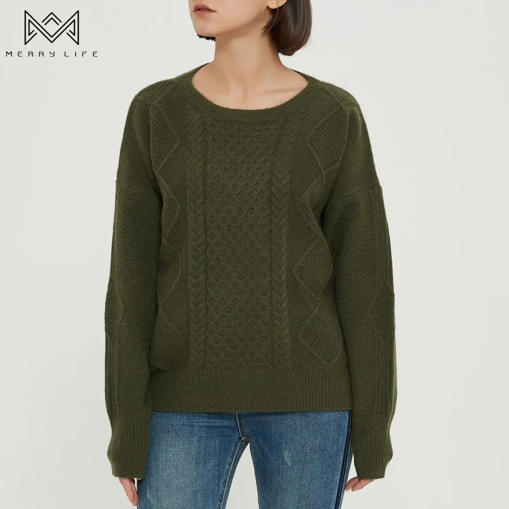 

Merrylife Knitted Sweater Women 2020 Half Turtleneck Autumn Winter Woman Sweaters Korean Long Sleeve Pullover Ladies Jumper Soft