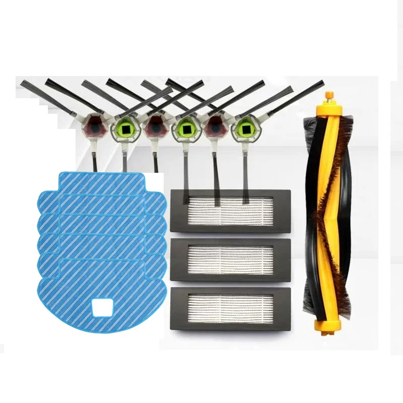 

Main roller side brush hepa filter mop cloth for ecovacs deebot ozmo 610 robot vacuum cleaner parts accessories replacement
