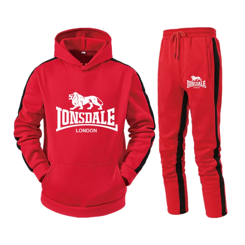 

Spring and autumn men's patchwork printed sports suit casual comfortable breathable men's Hoodie + sports pants